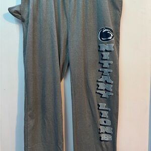 Penn State Gray Sweatpants with Smooth Finish and Form-Fitting Design